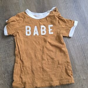 Kids Tan Shirt with White Accents